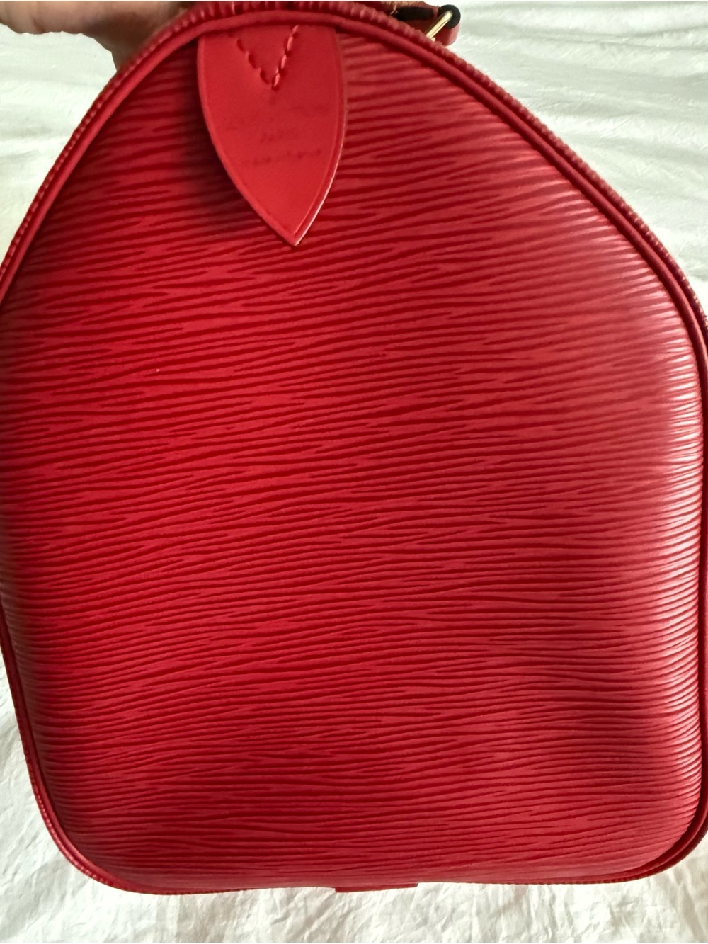 AuthenticVintage Louis Vuitton Red Epi Speedy 30 - Picture 14 of 14
